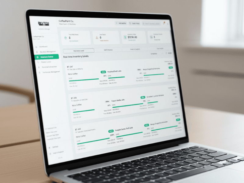 BevTech Pro dashboard - analytics and inventory view
